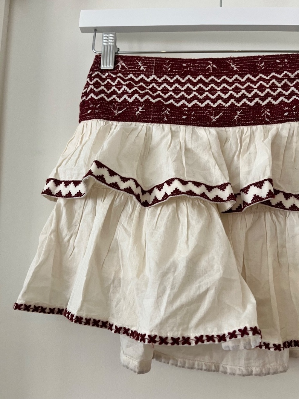 Embroidered Cotton Mini Skort - Picture 3 of 7